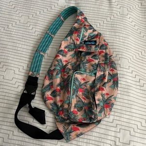 Kava women’s Flamingo Fest rope sling backpack
